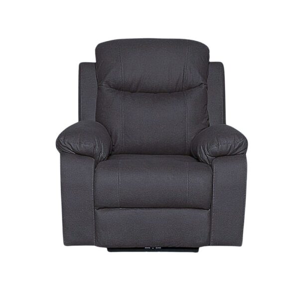 Poltrona Chicago reclinabile elettrica in tessuto Twist 20 grigio