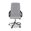 Poltrona da ufficio CR106H in tessuto grigio e base cromata - immagine 5