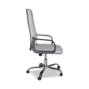 Poltrona da ufficio CR106H in tessuto grigio e base cromata - immagine 6