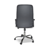 Poltrona da ufficio CR106H in tessuto grigio e base cromata - immagine 8