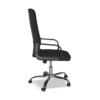 Poltrona da ufficio CR106H in tessuto nero e base cromata - immagine 6