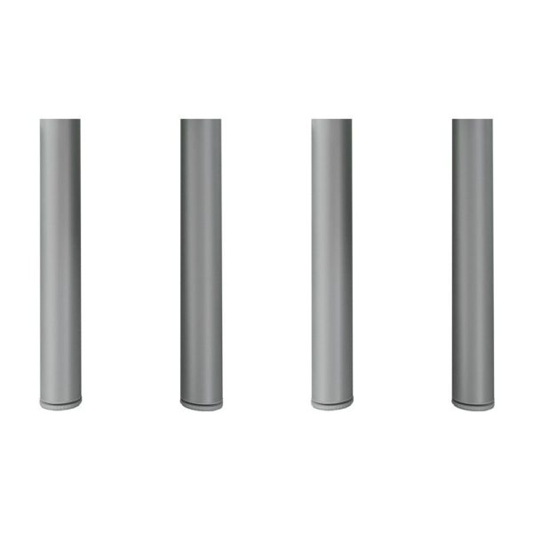 Set di 4 Piedi per tavolo in acciaio H.72 cm.