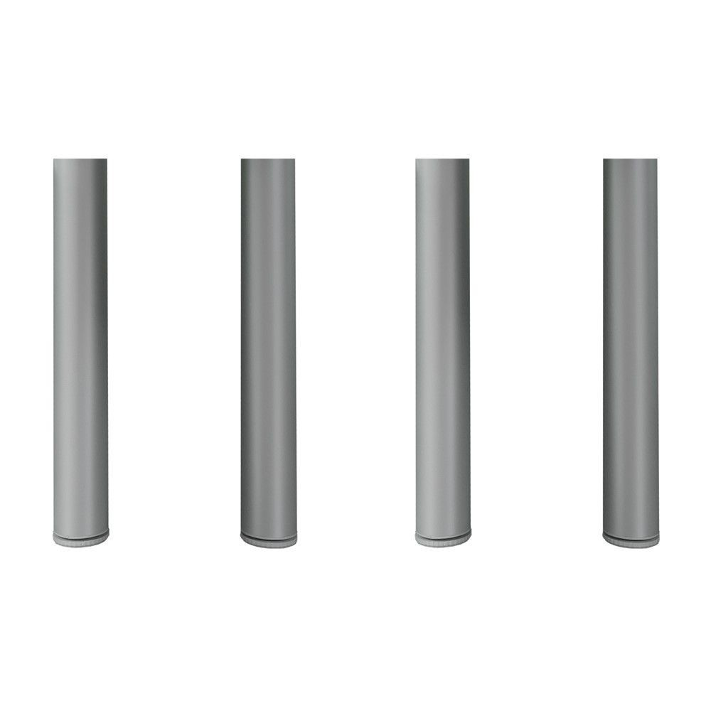 Set di 4 Piedi per tavolo in acciaio H.72 cm.