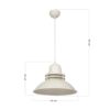 Lampada da soffitto Tibet ASZ0870 colore crema
