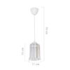Lampada da soffitto Optical MDL3749 con paralume triangolo in plastica ambrato
