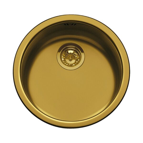 Lavello tondo Smeg 10I3POT2 43.5 cm PVD ottone