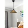 Lampada da soffitto Sava ASZ1619 con paralume in metallo bronzo