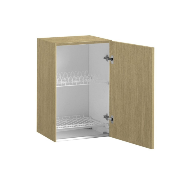 Pensile scolapiatti 60x33x96h centimetri 1 anta rovere promenade - immagine 2