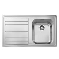 Lavello Smeg LE861S2 86x50 cm 1 vasca con gocciolatoio sinistro inox