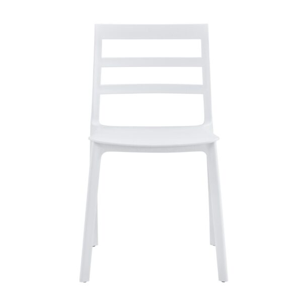 Set di 4 Sedie Galena in polipropilene 47X47,5XH79 cm colore bianco