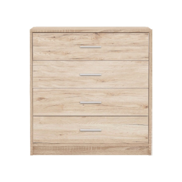 Cassettiera Nepo 4 cassetti colore rovere - immagine 3