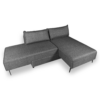 Divano letto angolare Armada in tessuto Mina 11 grigio - immagine 4