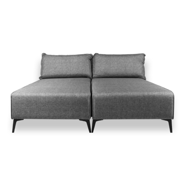 Divano letto angolare Armada in tessuto Mina 11 grigio - immagine 6