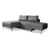 Divano letto angolare Armada in tessuto Mina 11 grigio - immagine 8