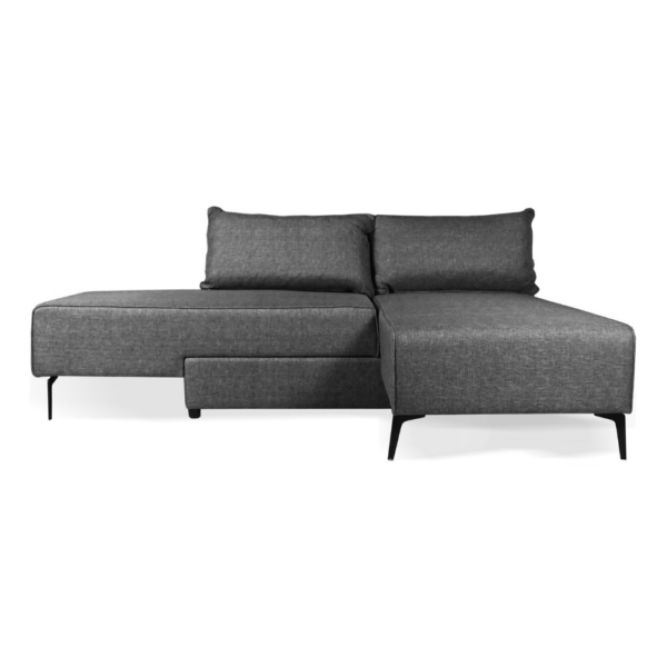Divano letto angolare Armada in tessuto Mina 11 grigio - immagine 10