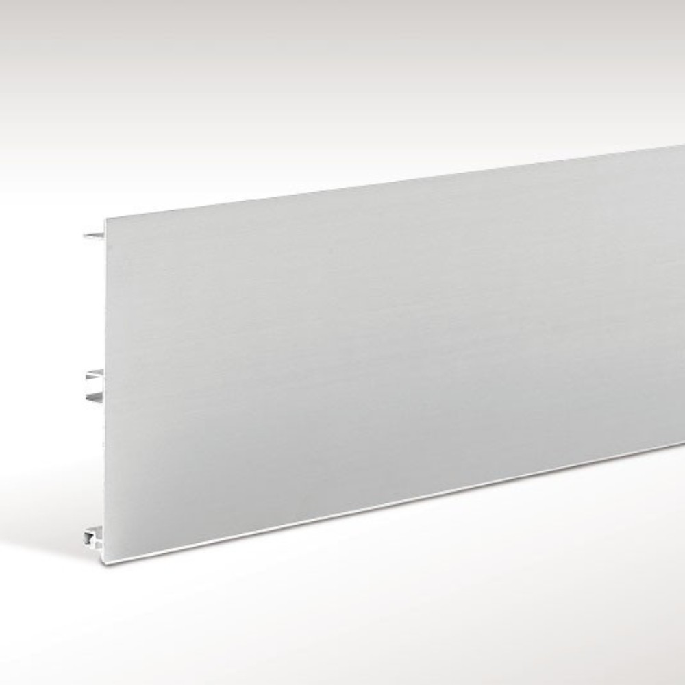 Zoccolo alluminio H15 barra 4 mtl ZOCCH15ALL