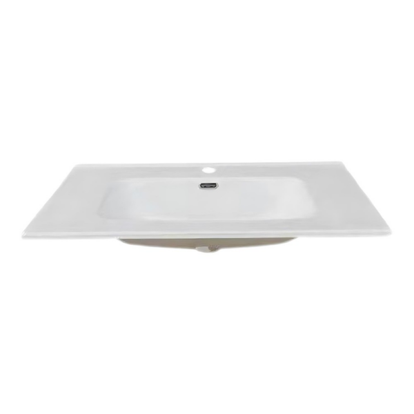 Lavabo consolle da appoggio VAS836-80 81x46.5x14 cm. bianco - immagine 2