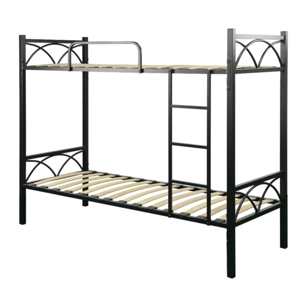 Letto a castello Wind con struttura in metallo nero - immagine 2