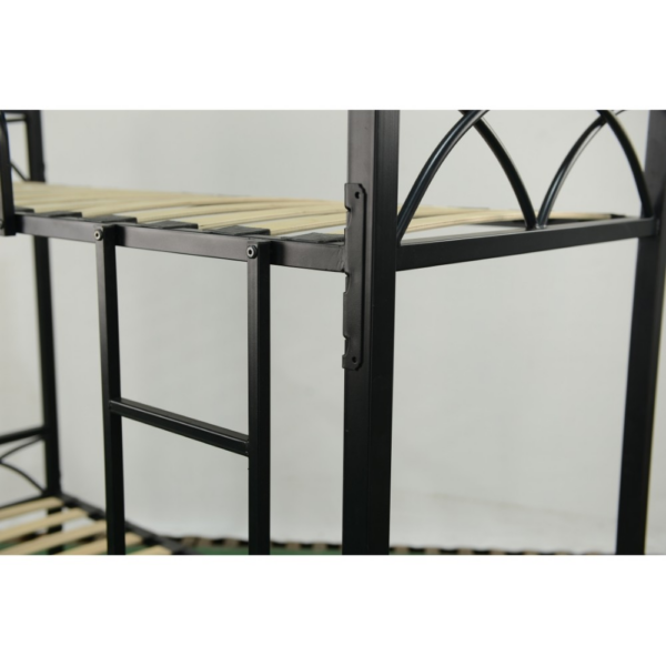 Letto a castello Wind con struttura in metallo nero - immagine 5