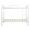 Letto a castello Wind con struttura in metallo bianco - immagine 2
