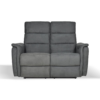 Divano Faber 2 posti con 2 recliner elettrici in tessuto dark grey - immagine 2
