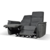Divano Faber 2 posti con 2 recliner elettrici in tessuto dark grey - immagine 6