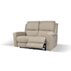 Divano recliner elettrici Claus 2 posti in tessuto colore tortora - immagine 3