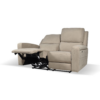 Divano recliner elettrici Claus 2 posti in tessuto colore tortora - immagine 7