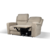 Divano recliner elettrici Claus 2 posti in tessuto colore tortora - immagine 8