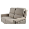 Divano recliner elettrici Claus 2 posti in tessuto colore tortora - immagine 11
