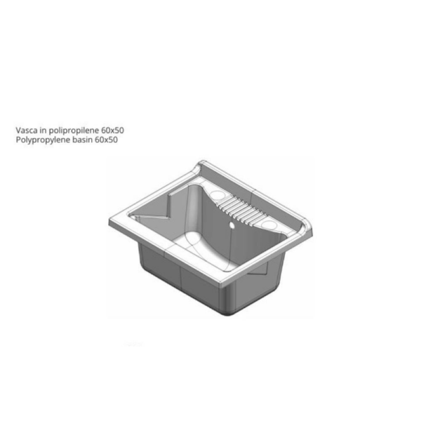 Mobile lavatoio Garden 60x50 cm 2 ante colore bianco - immagine 3