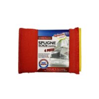 Set 4 spugne scrub multicolor per cucina