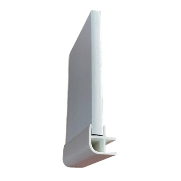 Angolare zoccolo in pvc rivestito alluminio H 10 cm. PBDK10