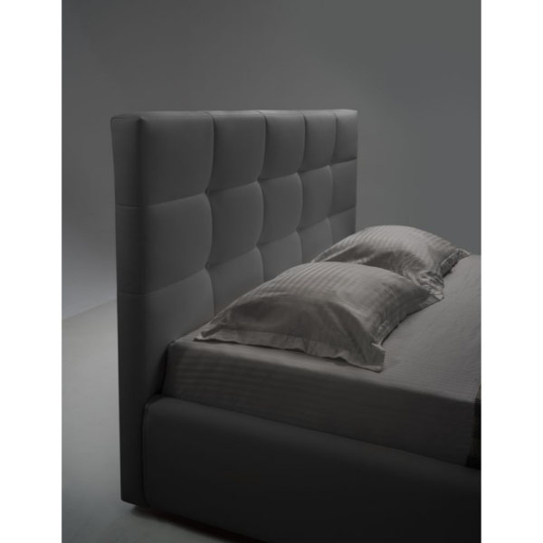 Letto matrimoniale con contenitore Napoli grigio - immagine 3