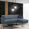 DIVANO CON PENISOLA REVERSIBILE FELLIS GRIGIO - EFFEZETA