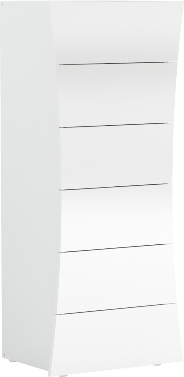 Settimino Arco - 6 cassetti - 50x121x40 - Bianco Lucido - immagine 2