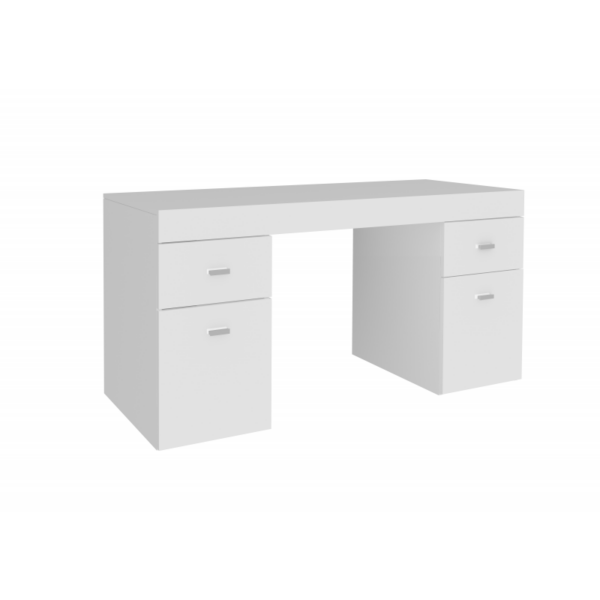 Scrivania Sliding 130 con piano allungabile - Bianco Larice - immagine 6