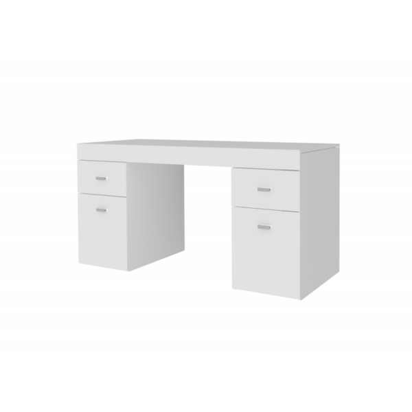 Scrivania Sliding 130 con piano allungabile - Bianco Larice - immagine 8
