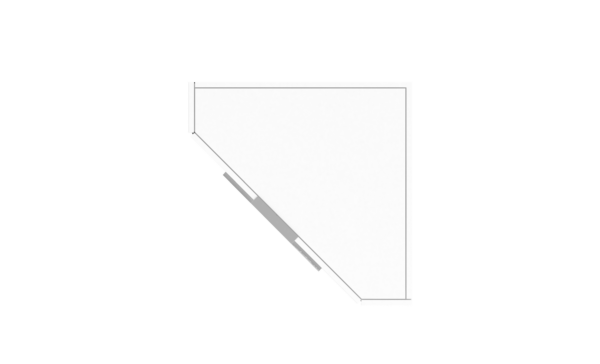 Scrivania ad angolo Dalia - Richiudibile - 70x140x57 - Bianco Lucido - immagine 10