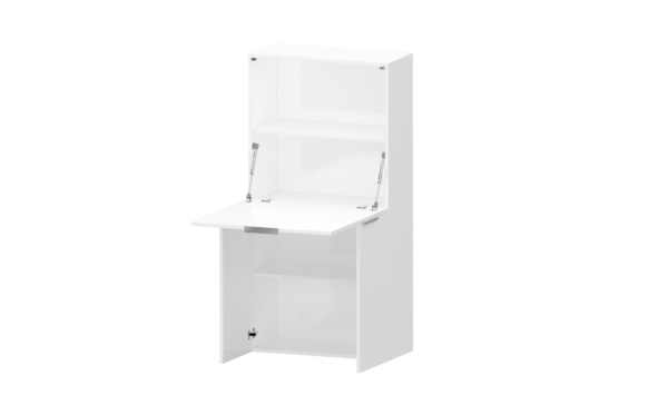 Scrivania Dalia Richiudibile ad armadio - 70x140x35 - Bianco Lucido - immagine 5