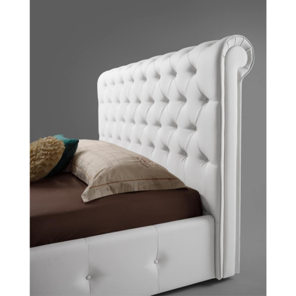 Letto matrimoniale contenitore Peninsula bianco - immagine 2