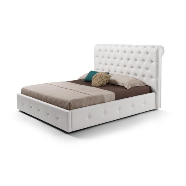 Letto matrimoniale contenitore Peninsula bianco - immagine 3