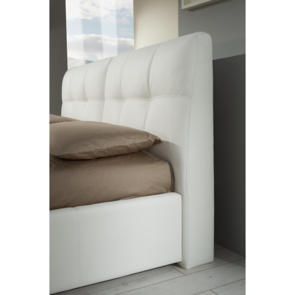 Letto matrimoniale con contenitore Melia bianco - immagine 4