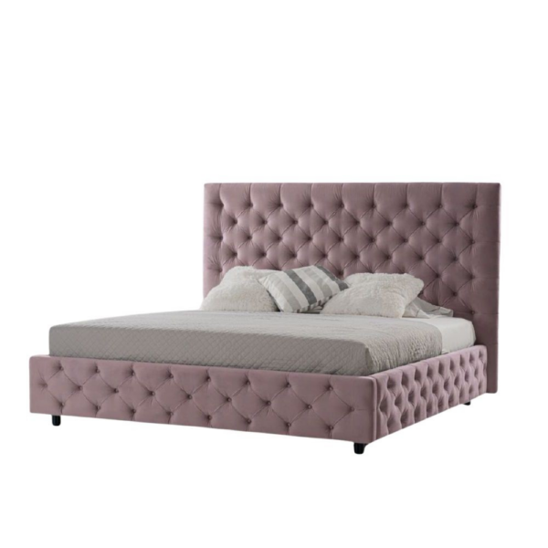 Letto matrimoniale contenitore Sondrio rosa - immagine 2
