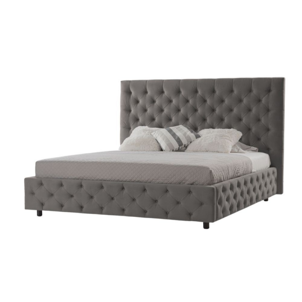 Letto matrimoniale contenitore Sondrio grigio - immagine 2