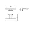 Lampada LED Brex per bagno 6,5 watt cromata 200 mm - immagine 2