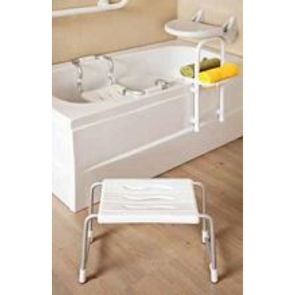 Sgabello per vasca da bagno per disabili colore bianco - immagine 4