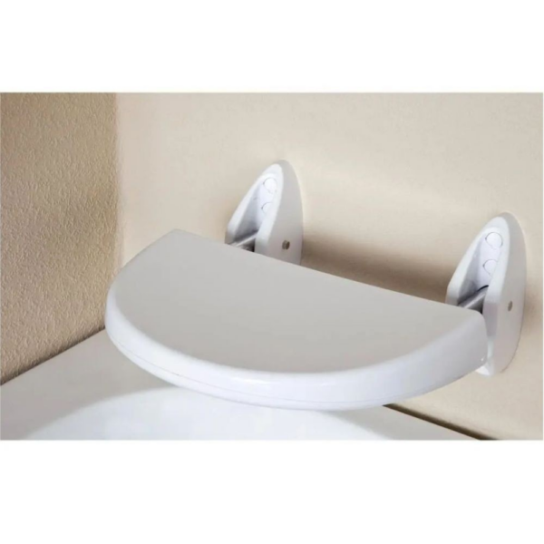Sedile pieghevole a muro per disabili colore bianco - immagine 4