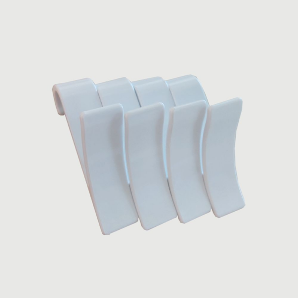 Gancio per asciugamani 4 pezzi colore bianco - immagine 2