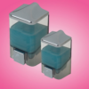 Dispenser per sapone liquido 0,5 LT trasparente e cromo - immagine 2